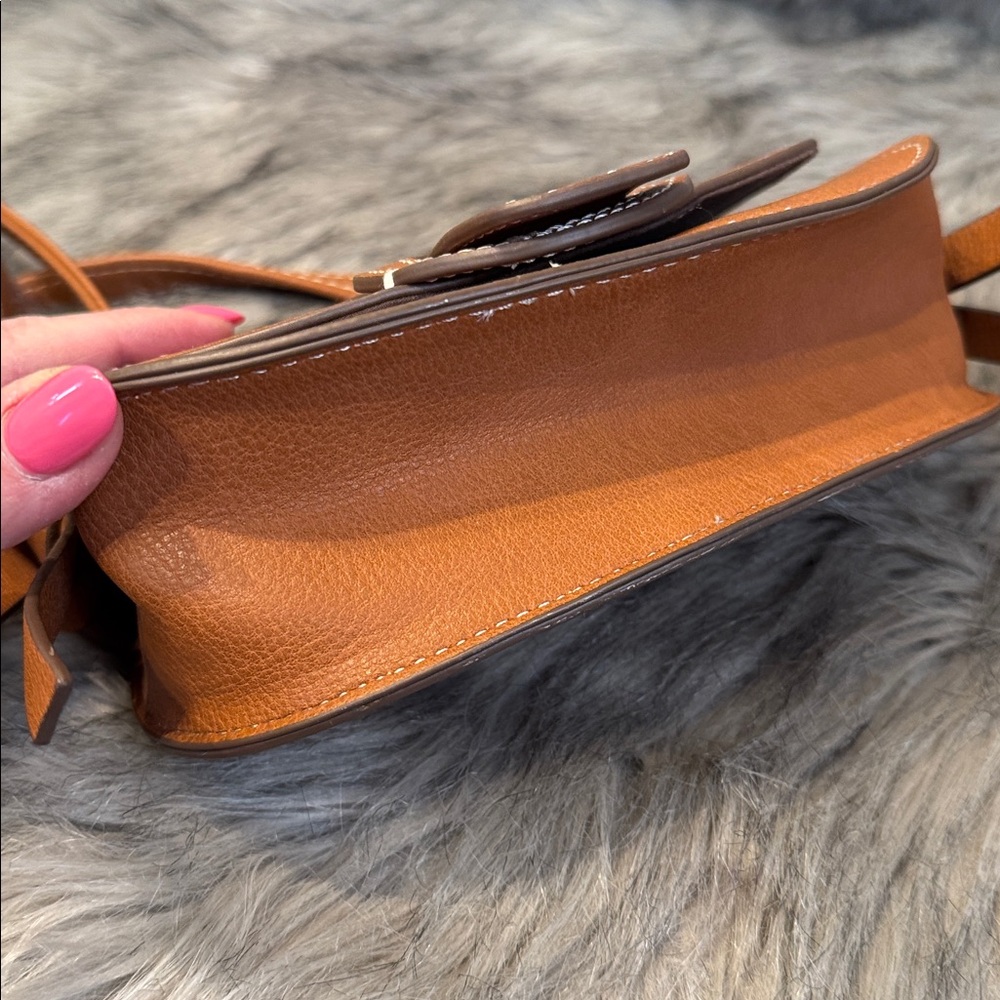 PRICE FIRM Rachel Zoe Chic Brown Faux Leather Crossbody/Belt Bag - Picture 6 of 10